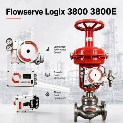 Flowserve Logix 3800 3800E Digitaler Stellungsregler Zuverlässige Regelventilteile auf Lager