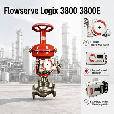 High-Precision Flowserve Logix 3800 3800E Digitale Ventil Positionierer Zuverlässige Steuerventil Teile auf Lager
