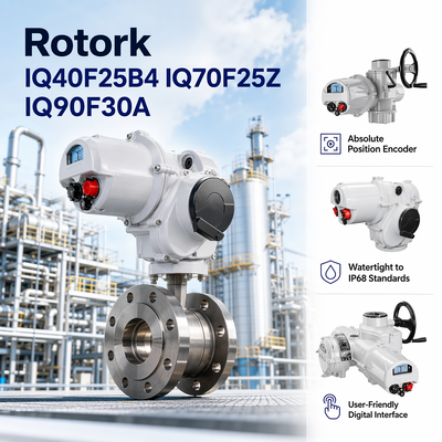 Fabrik Großhandel Rotork IQ40F25B4 IQ70F25Z IQ90F30A Intelligenter Mehrgang-Elektroantrieb IP68 für Industrieventile