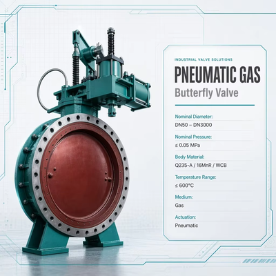 China OEM Pneumatisches Absperrventil für Gas-Schmetterlingsventile, metallurgische Gasleitungen, Hochöfen, industrielle Schmetterlingsventile