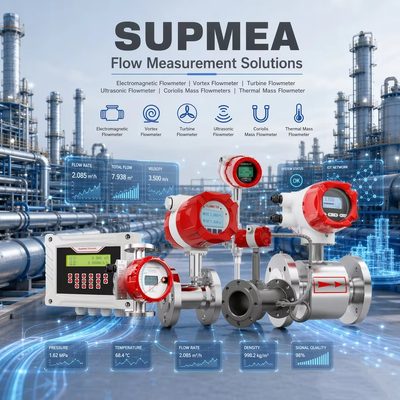 Supmea Elektromagnetischer Durchflussmesser HART Magnetischer Vortex Turbinen Ultraschall Coriolis Massendurchflussmesser Digitaler Durchfluss-Transmitter