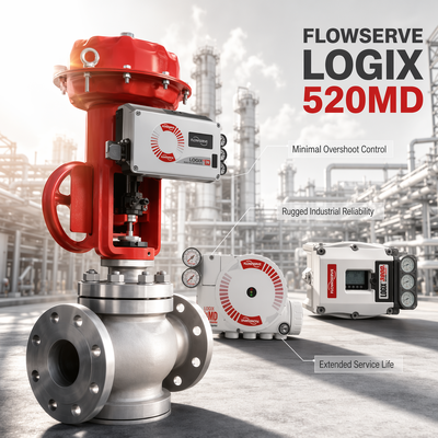 Flowserve Logix 520MD Plus Digital HART Positioner 4 20mA Control Valve Actuator Oil Gas Chemical Power