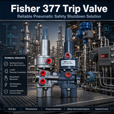 Fi-sher 377 Pneumatisches Druckauslöseventil Regelventil Sicherheitsvorrichtung Ventil Auslöseventil