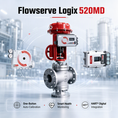 Flowserve Logix 520MD Plus Digital HART Positioner 4 20mA Control Valve Actuator Oil Gas Chemical Power