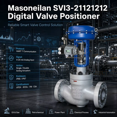 Masoneilan SVI3-21121212 Digital HART Elektro-pneumatischer Smart-Ventilsteller