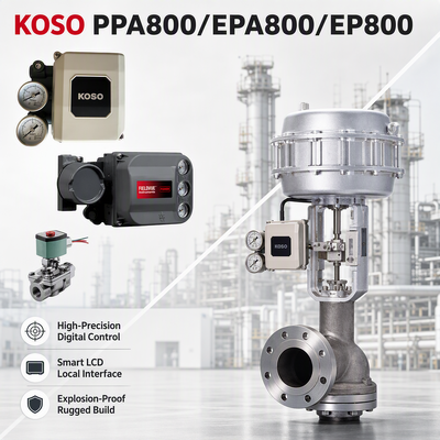 In Lager KOSO PPA800/EPA800/EP800 Elektropneumatischer Smart Valve Positioner 4-20mA für Pneumatische Steuerung