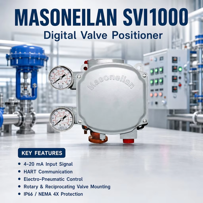 Masoneilan SVI1000 HART Digital Control Valve Controller Electro Pneumatic Valve Positioner
