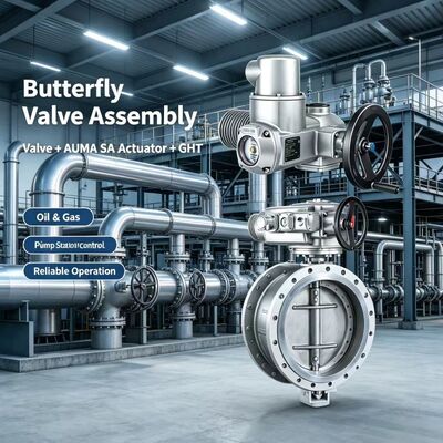 AUMA SA Multi-turn Actuator with GHT Gearbox High Torque Valve Drive Industrial Open-Close Duty Solution