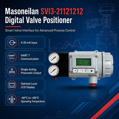 Original IP66 Masoneilan SVI3-21121212 SVI3-21111212 Digital HART elektro-pneumatischer intelligenter Stellungsregler