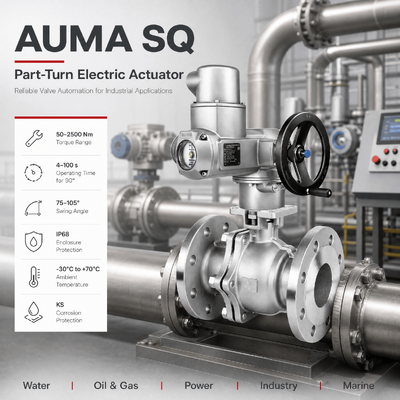 AUMA SQ Elektrische Ventil-Aktor Teil Dreh Elektrische Aktor Elektrische Schmetterlings-Ventil-Aktor Industrielle Ventil-Aktor