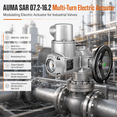 AUMA SAR Mehrdreh-elektrische Aktoren Motorisierte Ventil-Aktoren Industrielle Ventil-Steuerung Elektrische Ventil