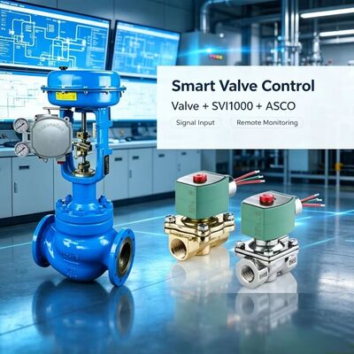 Masoneilan SVi1000 Digital Valve Positioner 4-20mA HART Pneumatische Steuerung mit ASCO-Solenoidventil
