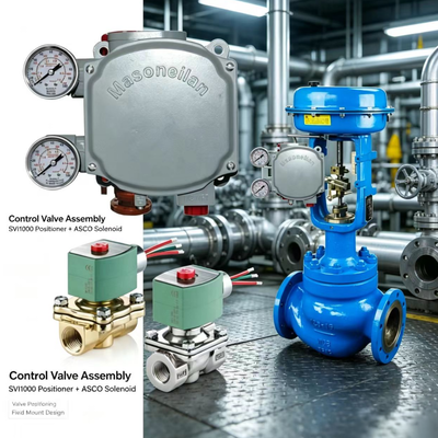 Masoneilan SVi1000 Digital Valve Positioner 4-20mA HART Pneumatische Steuerung mit ASCO-Solenoidventil