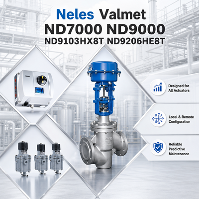 Original Neles Valmet ND7000 ND9000 ND9103HX8T ND9206HE8T Smart Pneumatic Digital Valve Positioner Controller for Petrochemical Oil Gas Industry