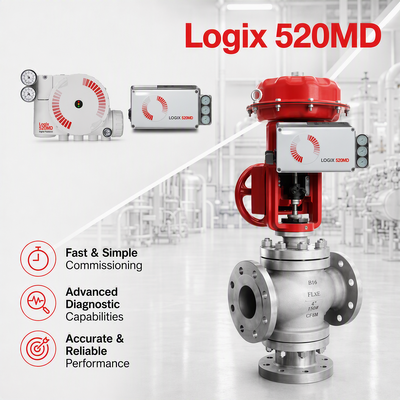 Flowserve Logix 520MD Plus Digital HART Positioner 4 20mA Steuerventil Aktoren Öl Gas Chemische Leistung