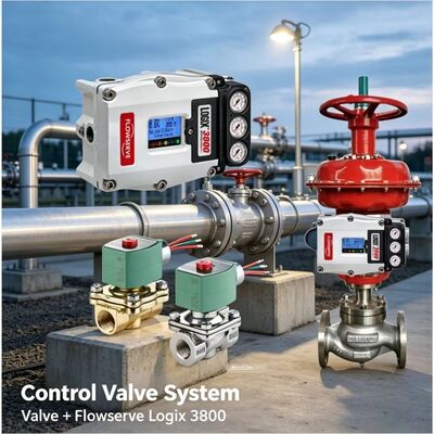 Flowserve Logix 3800 Digital Positioner mit ASCO-Solenoidventilpräzisionssteuerung