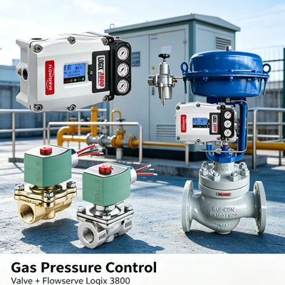 Flowserve Logix 3800 Digital Positioner mit ASCO-Solenoidventilpräzisionssteuerung