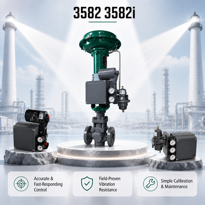 3582 3582i Pneumatischer Ventil-Stellungsregler Industrielle Automatisierungssteuerung Linearantrieb-Ventil