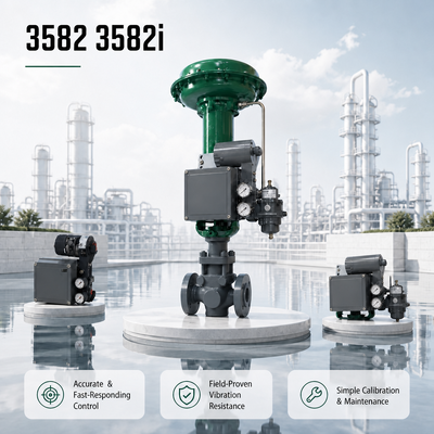 3582 3582i Pneumatischer Elektro-Pneumatischer Ventilpositionierer für lineare Aktoren Industrieautomationssystem
