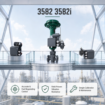 3582 3582i Pneumatischer Ventilstellungsregler Industrieautomation-Steuerung Linearantrieb-Ventillieferant
