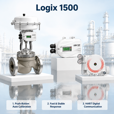 Logix 1500 Intelligenter digitaler Ventilpositionierer HART Protokoll 4 20mA Pneumatisches Steuerventil Zubehör Öl- und Gasindustrie