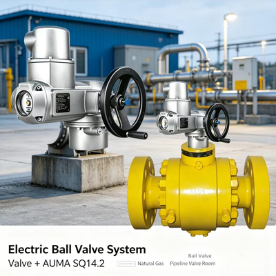 AUMA SQ 14.2 Teildrehvorrichtung 800-2400Nm Hochdrehmoment Öffnungs-Schließventilvorrichtung IP68 Industrie