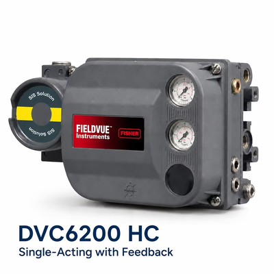 DVC6200 HC Digital Valve Controller 4 ̊20 mA HART Pneumatischer Einwirkungsventilpositionierer mit Rückkopplung