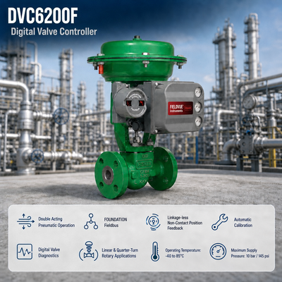 DVC6200F FD Doppelwirkende FOUNDATION Feldbus Smart Valve Controller Digitaler Ventilpositionierer Lieferant