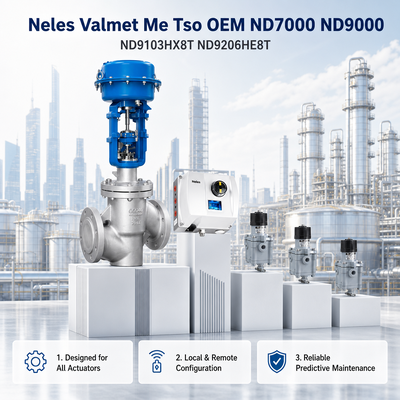 Neles Valmet Me Tso OEM ND7000 ND9000 ND9103HX8T ND9206HE8T intelligenter pneumatischer Stellungsregler für Dreh- und Linearschieber