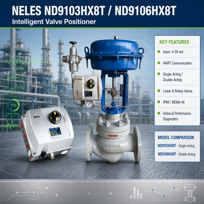 Neles ND9103HX8T ND9106HX8T Digitale HART Pneumatische Ventilsteuerung