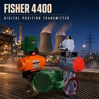 Fisher FIELDVUE 4400 Digital Valve Position Transmitter mit berührungsloser Abtastung, SIL 2-fähig und HART 7-Kommunikation