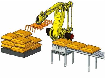 Achse 4, die Roboter des Fanuc-Roboter-Arm-3.1m der Reichweiten-M410 IC 500 Palletizer behandelt