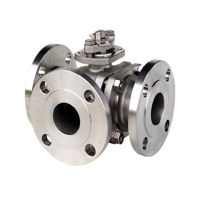 Angeflanschte Hafen-Flüssigkeiten Asme-Rollkugel-Ventile des Enden-SS316 V