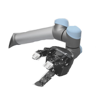 Greifer des anpassungsfähigen Roboters Fingers ROBOTIQ 3 kombiniert mit kooperativem Roboter AUBO i5 für die Ernte des Roboters