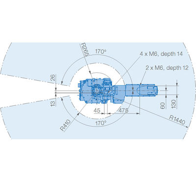 1440mm der Nutzlasten-12kg Roboter-Arm Bogen-Schweißer-AR1440 Yaskawa