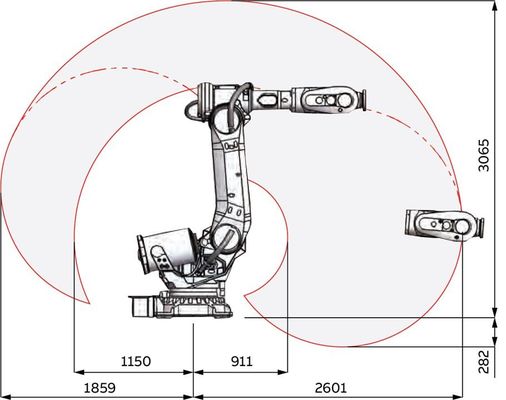 Achsen-schweißender Roboterarm ABB IRB 6700 Nutzlasten-200kg 6