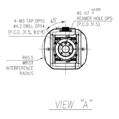 Achsen-Nutzlast 4kg HH4L 6 erreichen 1131mm hohe Genauigkeits-hohe Flexibilitäts-Versammlungs-Maschinen-materielle Handhabungsroboter
