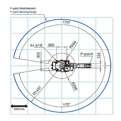 6 Elektroschweißen-Roboter der Achsen-FD-V8 Playload 8kg der Reichweiten-1437mm Mig