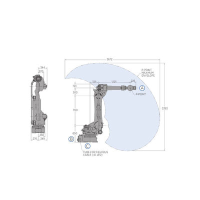 Handhabungsroboter von MOTOMAN GP180 mit Industrieroboter der Nutzlasten-180KG für Würfel geworfene Maschine