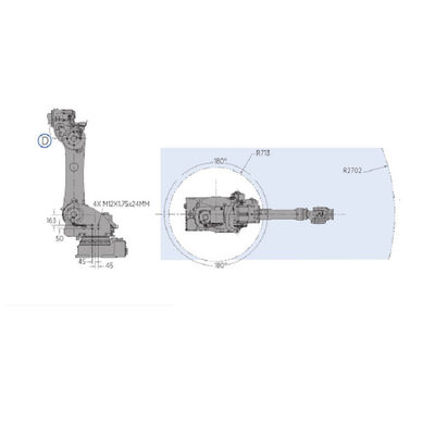 Handhabungsroboter von MOTOMAN GP180 mit Industrieroboter der Nutzlasten-180KG für Würfel geworfene Maschine