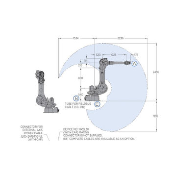 Achse des Roboter-Arm-6 mit Nutzlasten-Industrieroboter GP88 88KG für Auswahl-und Platz-Maschine