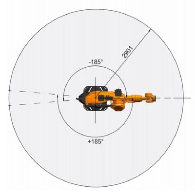 Nutzlast 270kg Kr 270 R2900 ultra K erreichen 2901mm 6 Achsen-Punktschweissen-Roboter