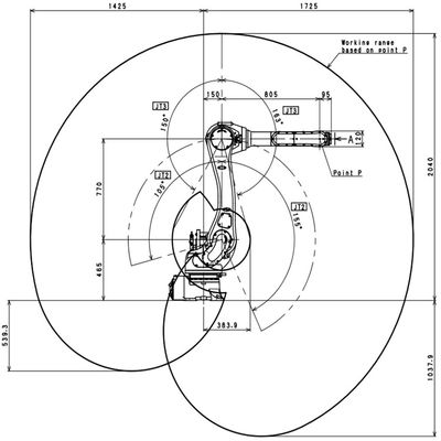 Roboter-Elektroschweißen-Roboter Kawasaki Arc Weldings RA020N Reichweiten-1725mm
