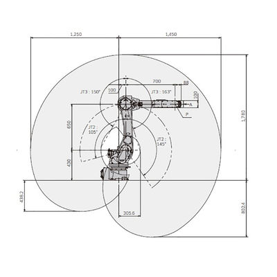 S010N-Nutzlast 7kg erreichen 930mm die 6 Achsen-Kompaktbauweise-Manipulator-Roboter-Arm