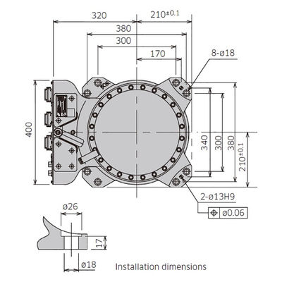 RS050N-Nutzlast 50kg erreichen 2100mm die 6 Achsen-Kompaktbauweise-Hochgeschwindigkeitshandhabungsroboter