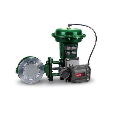 Fisher 3620J mit Schwenkeinheits-einfachwirkendem elektropneumatischem Stellwerk