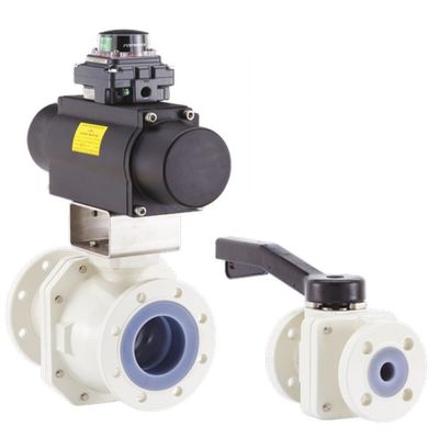 Neotecha NXR PFA kleidete Kugelventile mit manuellen Auslöser-Standards API 609 aus