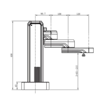 Kooperativer Arm der Roboter Hitbot-Z-Arm-1522 Achsen-3 für Laser-Graviermaschinen