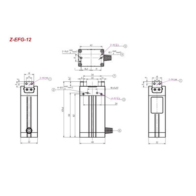 Griff Cobot-Roboter-Greifer Hitbot Z-EFG-12 für Aufhebung als kooperativer Roboter