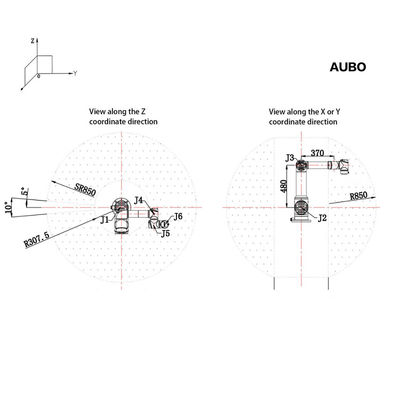 Größter kooperativer Roboter AUBO von AUBO i16 mit Manipulator der Nutzlasten-16KG für das Zuführen und Triebwerk vollst.
